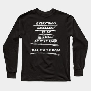 Quote Of Baruch Spinoza Long Sleeve T-Shirt